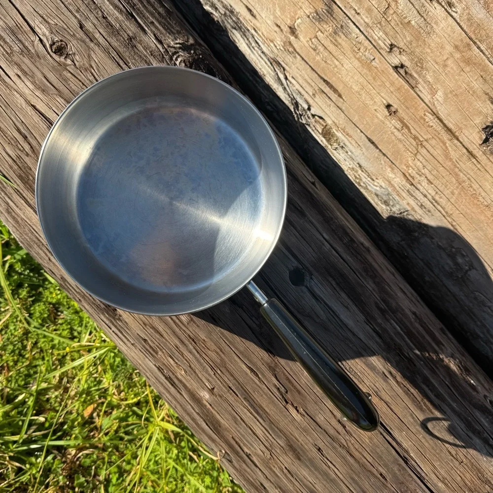 Vintage Revere Wear sauce pan with lid stainless steel Copper 2qt
